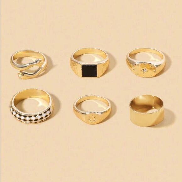 Boho ring set #1550 - Picture 1 of 5
